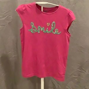 Crazy 8 “SMILE” shirt - Size L (10-12) Worn once!